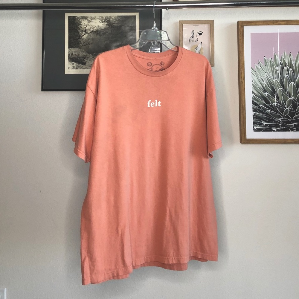 ‘felt’ Pink/Coral T-Shirt